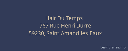 Hair Du Temps