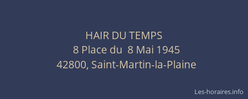 HAIR DU TEMPS