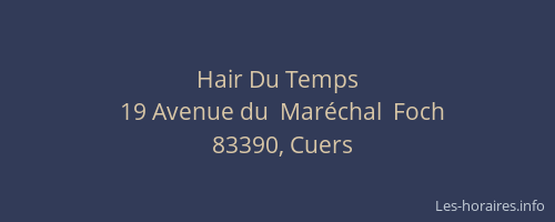 Hair Du Temps