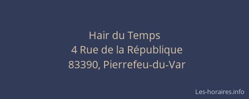 Hair du Temps