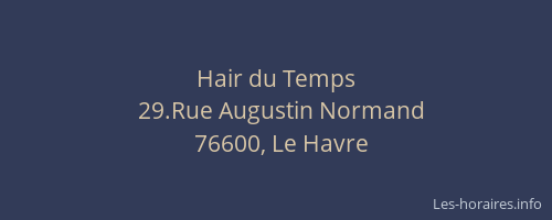 Hair du Temps