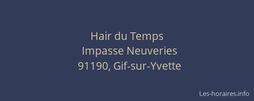 Hair du Temps