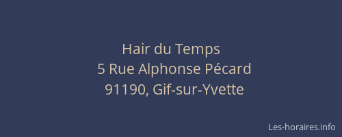 Hair du Temps