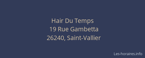 Hair Du Temps