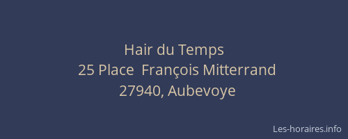 Hair du Temps