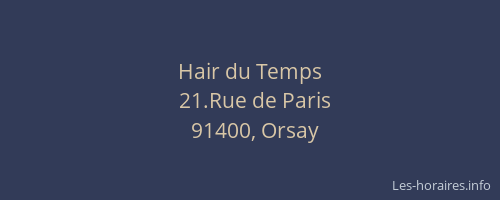 Hair du Temps