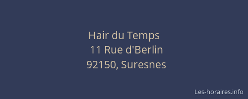 Hair du Temps