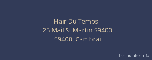 Hair Du Temps
