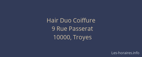 Hair Duo Coiffure