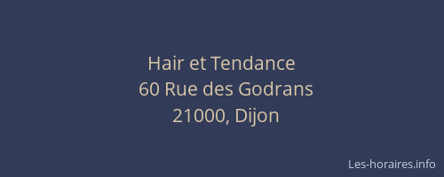 Hair et Tendance