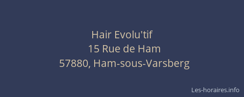 Hair Evolu'tif