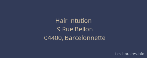 Hair Intution