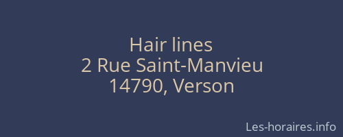 Hair lines