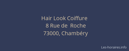 Hair Look Coiffure