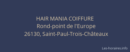 HAIR MANIA COIFFURE