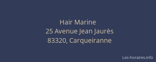 Hair Marine