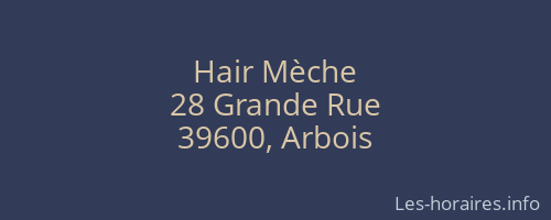 Hair Mèche
