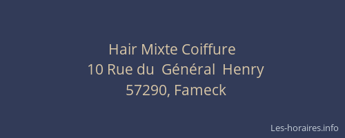 Hair Mixte Coiffure