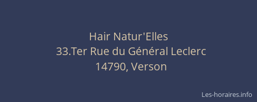 Hair Natur'Elles