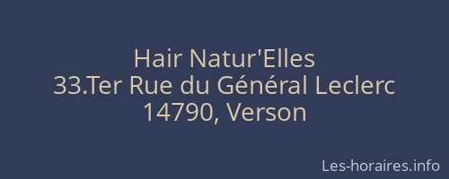 Hair Natur'Elles