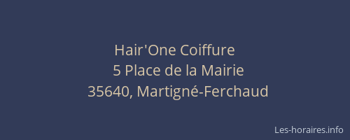 Hair'One Coiffure