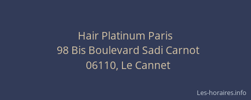Hair Platinum Paris
