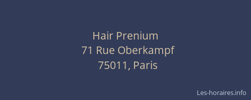 Hair Prenium