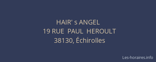 HAIR' s ANGEL