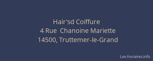Hair'sd Coiffure