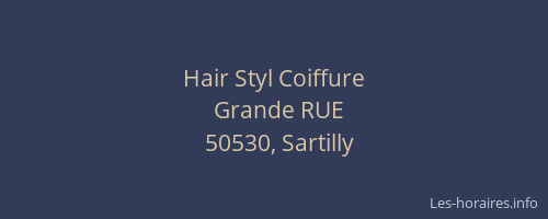 Hair Styl Coiffure