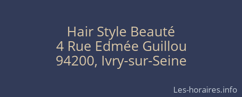 Hair Style Beauté