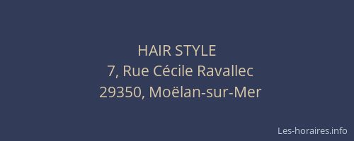HAIR STYLE