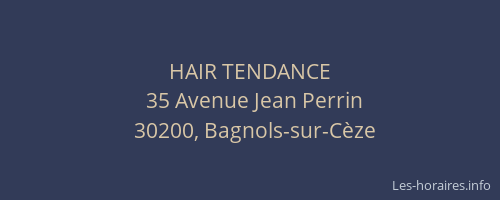 HAIR TENDANCE