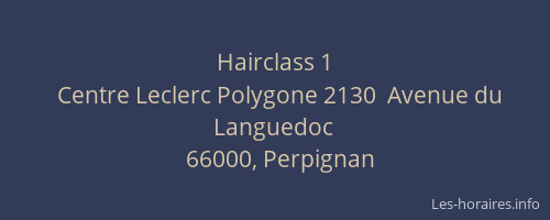 Hairclass 1