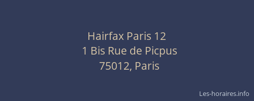 Hairfax Paris 12