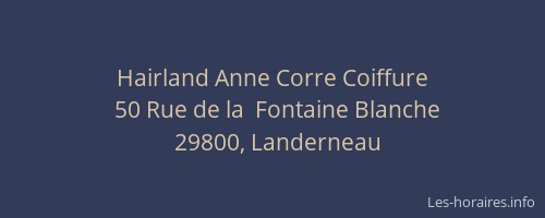 Hairland Anne Corre Coiffure