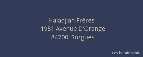Haladjian Fr&egrave;res