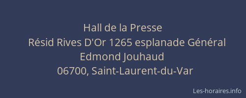 Hall de la Presse