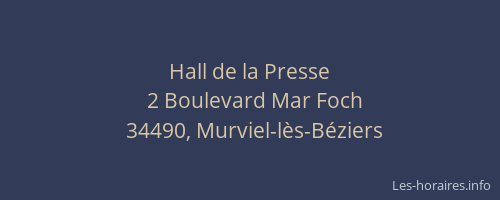 Hall de la Presse