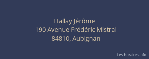 Hallay Jérôme