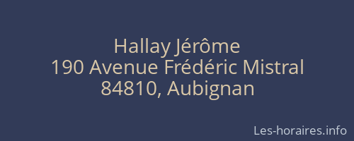 Hallay Jérôme