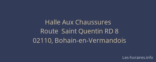 Halle Aux Chaussures