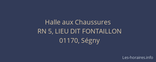 Halle aux Chaussures