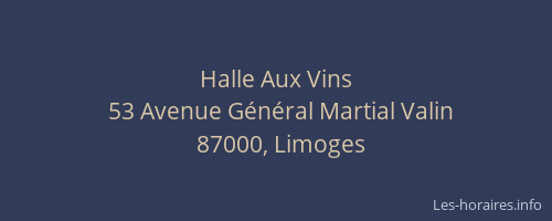 Halle Aux Vins