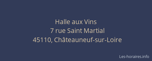 Halle aux Vins