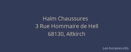 Halm Chaussures