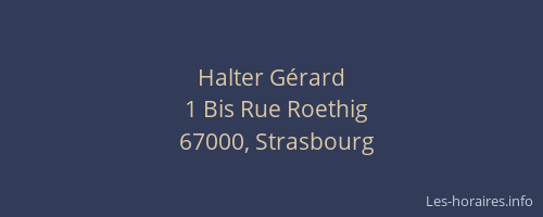 Halter Gérard