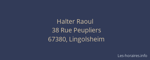Halter Raoul