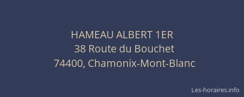 HAMEAU ALBERT 1ER