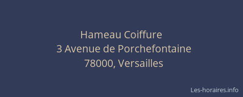 Hameau Coiffure